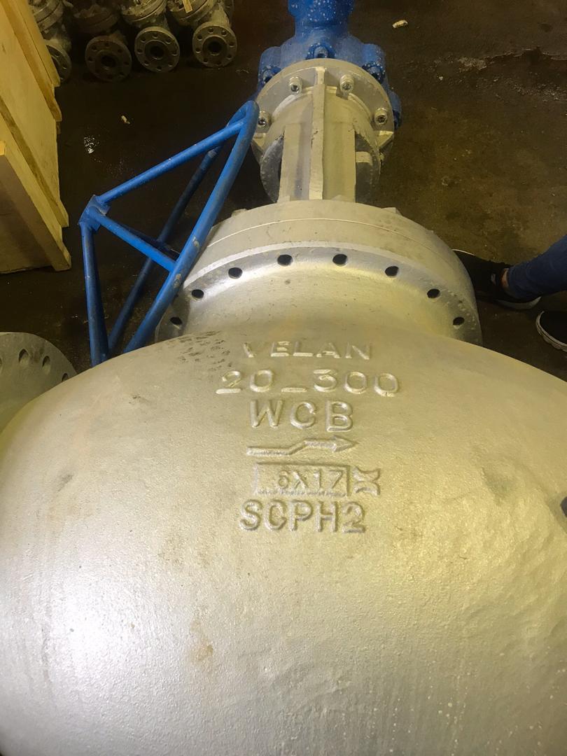 شیر فلکه سوزنی ۲۰ اینچ کلاس ۳۰۰ فولادی (WCB)  فلنچ دار